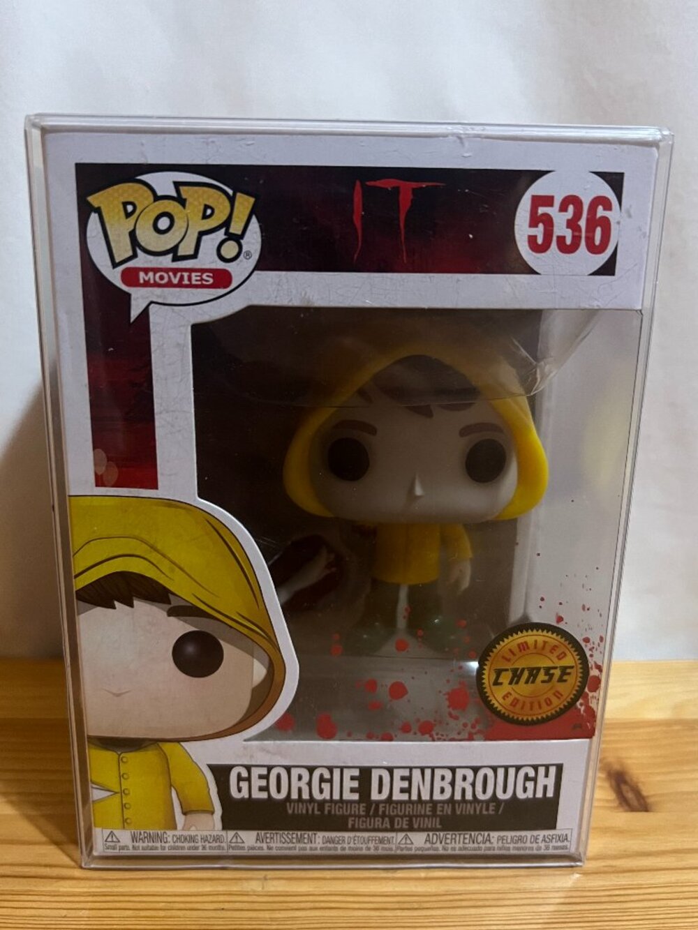 Funko Pop! Vinyl Figure It Georgie Denbrough (No Arm) (Bloody) (Chase) #536 Used